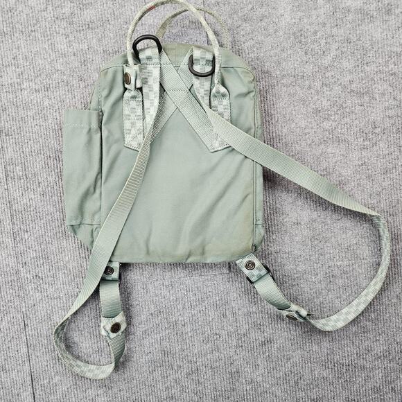 Fjallraven Kanken Mini Backpack Green 23661 Vinylon F Small Daypack Bag Canvas - Picture 6 of 9